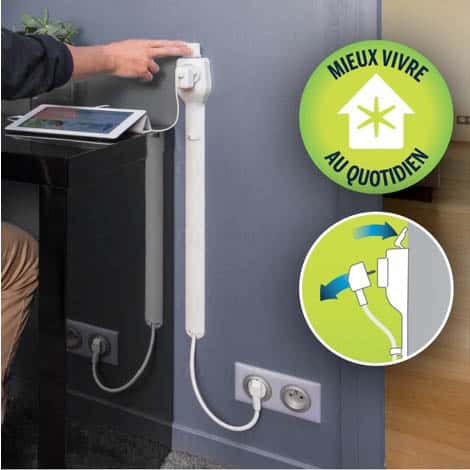 Rehausseur de prise electrique avec extracteur Star Plug M05