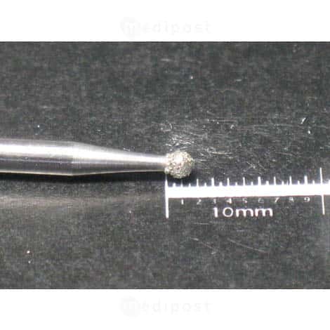 Fraise diamant boule diametre1 8mm grain moyen M03