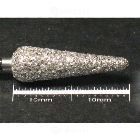 Fraise diamant flamme long diametre6 5mm grain super gros M03