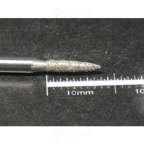 Fraise diamant flamme diametre1 8mm grain moyen M03