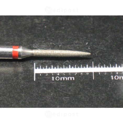 Fraise diamant flamme diametre1 2mm grain fin M03