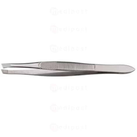 Pince à épiler mors biais 9.5cm