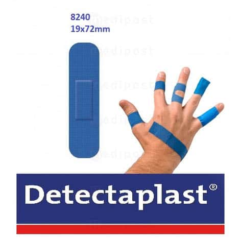Detectaplast Elastic wondverband blauw detecteerbaar 19x72mm