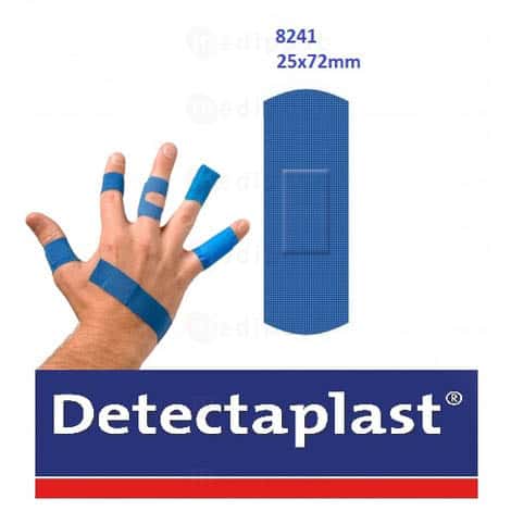 Detectaplast Elastic wondverband blauw detecteerbaar 25x72mm