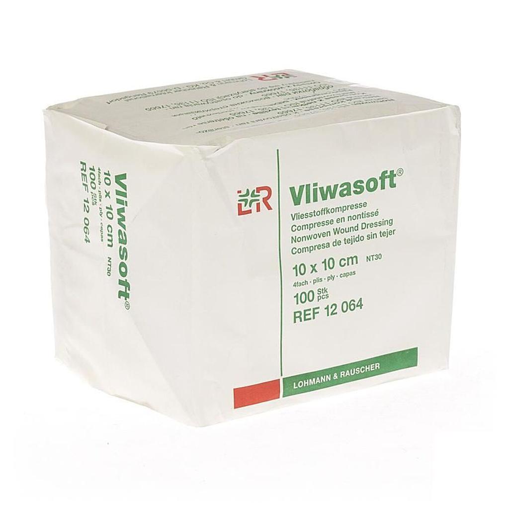 Compresse Vliwasoft non tissée non stérile 4 plis