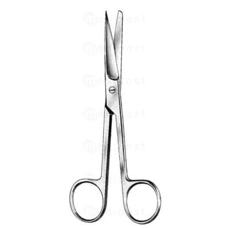 Ciseaux chirurgicaux pointe/mousse droits 14cm