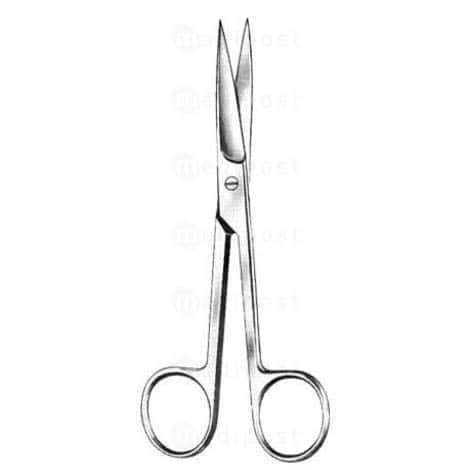 Ciseaux chirurgicaux pointu/pointu droits 14cm