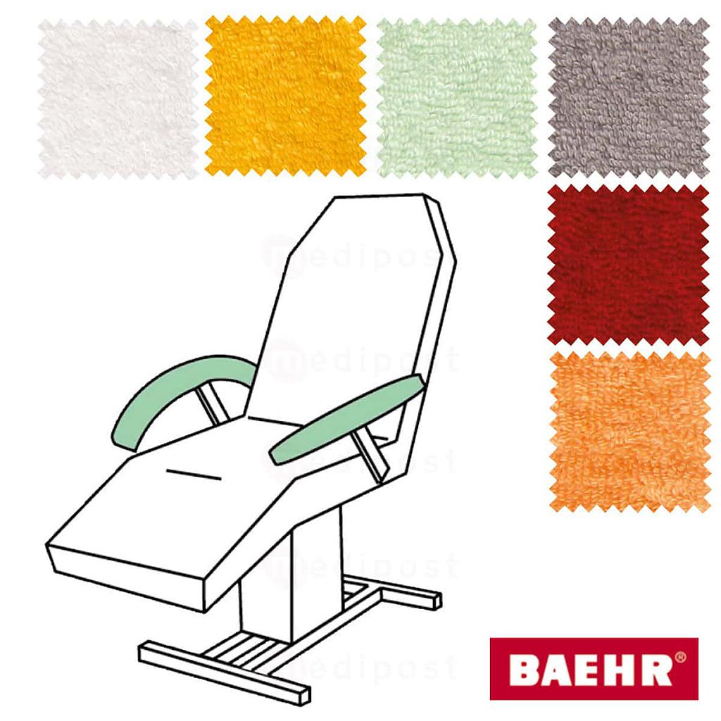 Housse pour accoudoirs blanc 10cmx55cm (la paire)