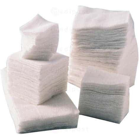 Compresse non stérile Infipost en gaze 8 plis, 17 fils