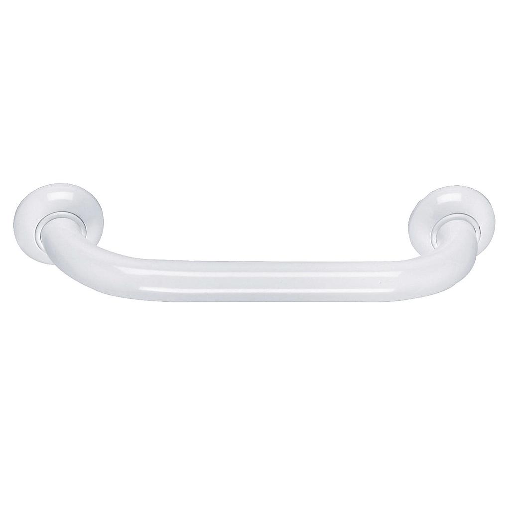 Barre d'appui droite époxy blanche 30cm