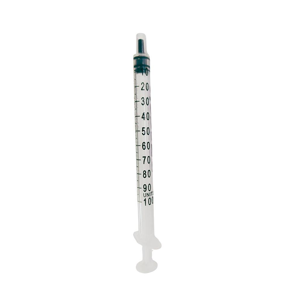 Insulinespuit 1ml zonder naald - 100 eenheden (100)