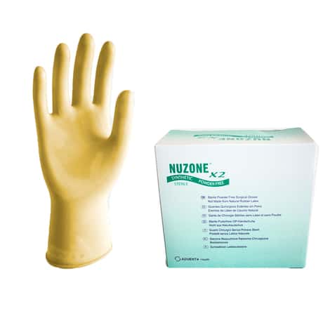 NP latexvrije chirurgische handschoenen Nuzone X2