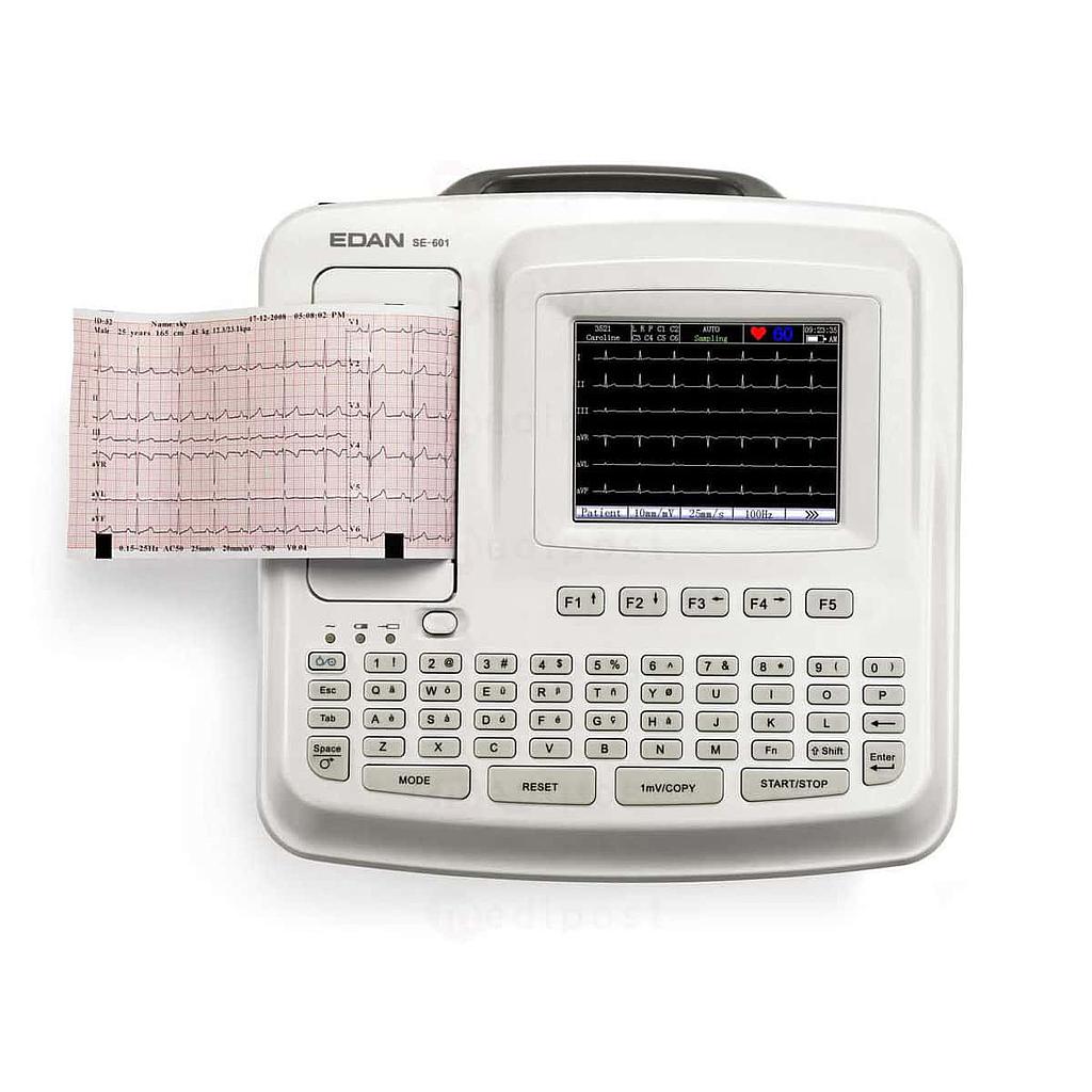 Electrocardiographe Edan SE-601C - 6 canaux + interprétation