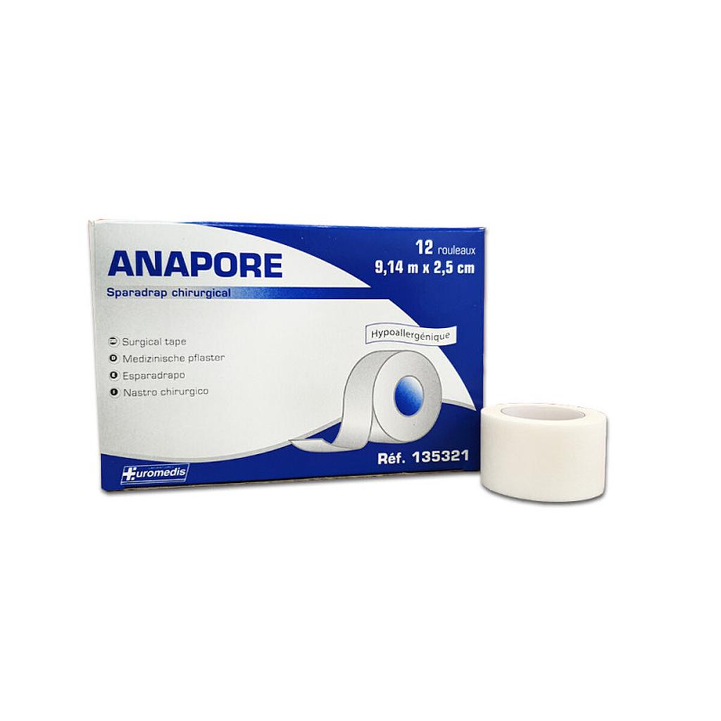 Sparadrap microporeux Anapore 9,14m