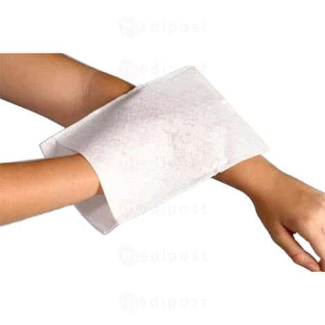 Gant de toilette blanc absorbant 80 g/m²