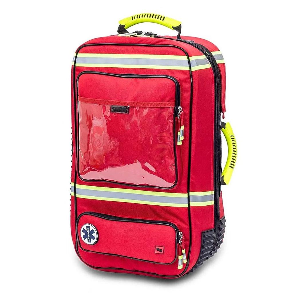 Sac à dos d'urgence en polyamide rouge