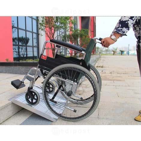 Aluminium opvouwbare oprijplaat 61 x 74 cm