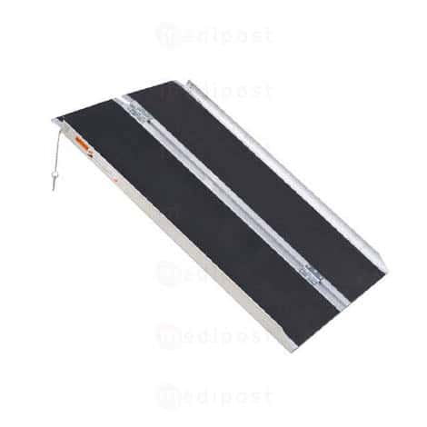 Aluminium opvouwbare+slip oprijplaat 61 x 74 cm