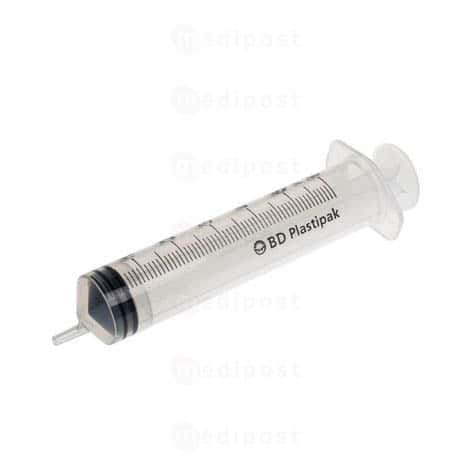 Plastipak 50 ml off-centre spuit