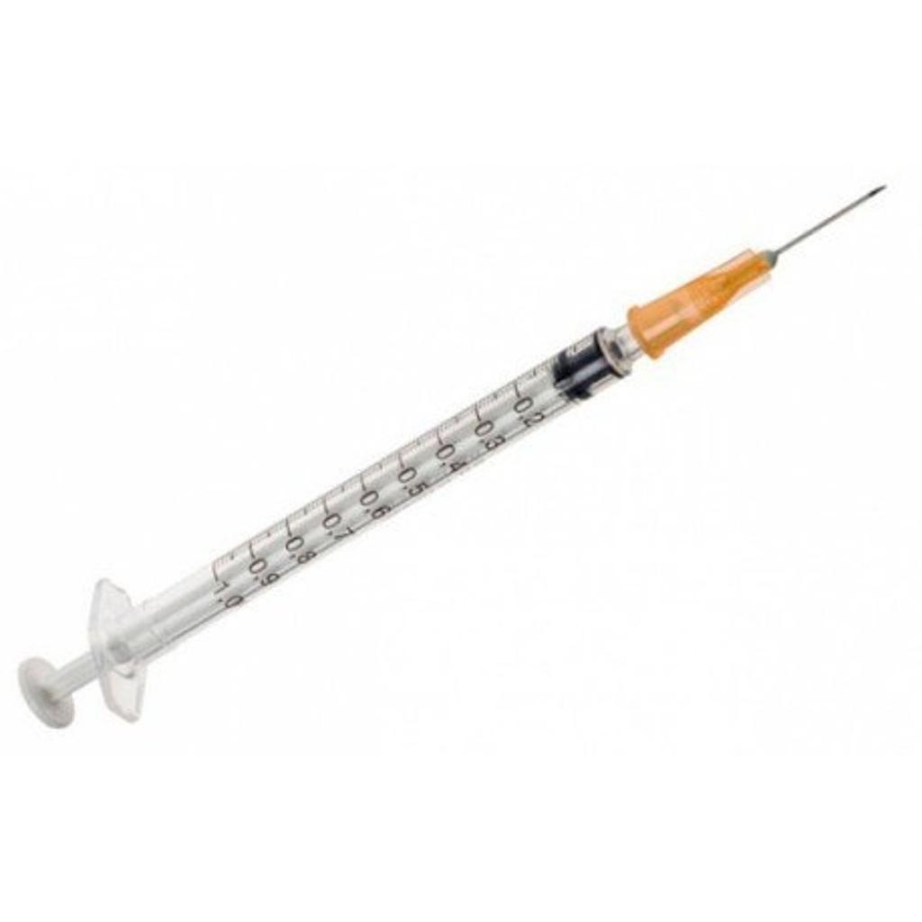 Plastipak 1ml spuit met naald