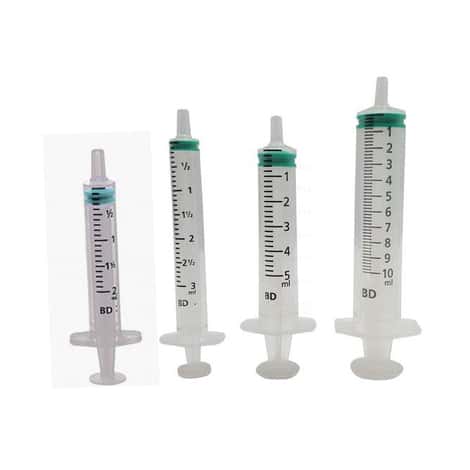 Emerald BD gecentreerde spuit zonder naald