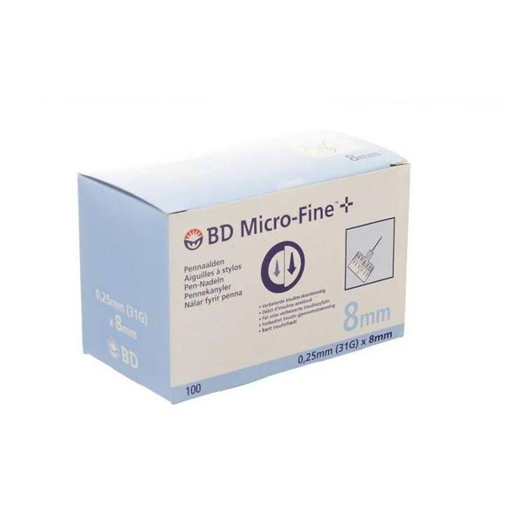 Aiguilles pour stylo BD Micro-Fine™ 8mm x 31G 0,25mm