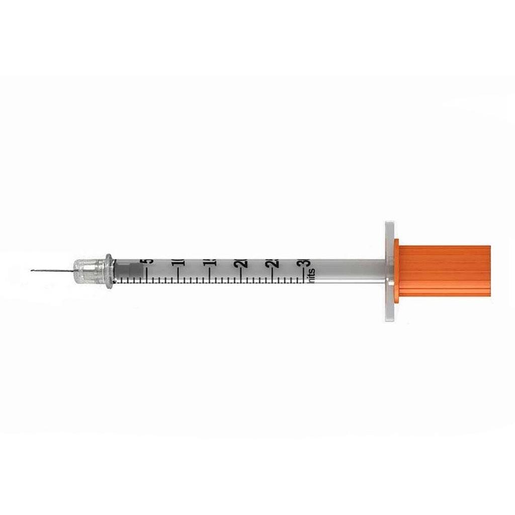 Plastipak 0.3ml syringe with 30Gx8mm insulin needle