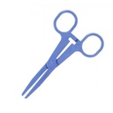 Pince plastique Kocher 14.5cm bleue stérile