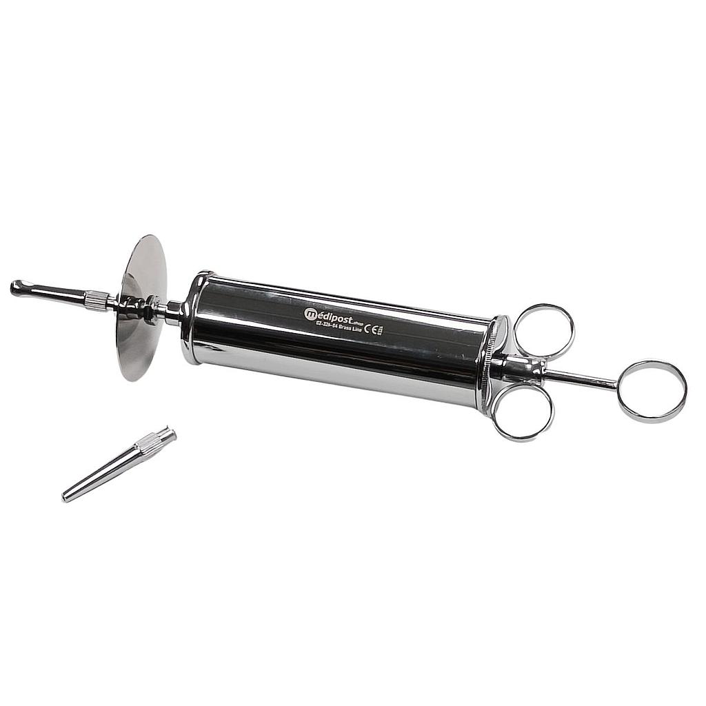 Seringue Janet inox avec coupole protection 100ml Instrupost