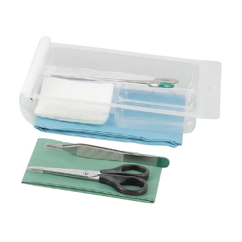 Set de suture stérile avec instruments en métal
