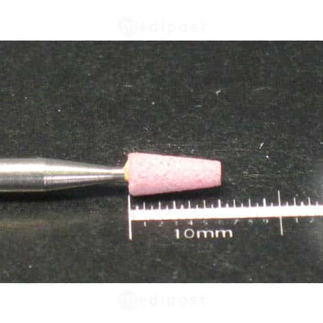 Fraise émeri - allumette ø 2,8mm - corindon affiné rose