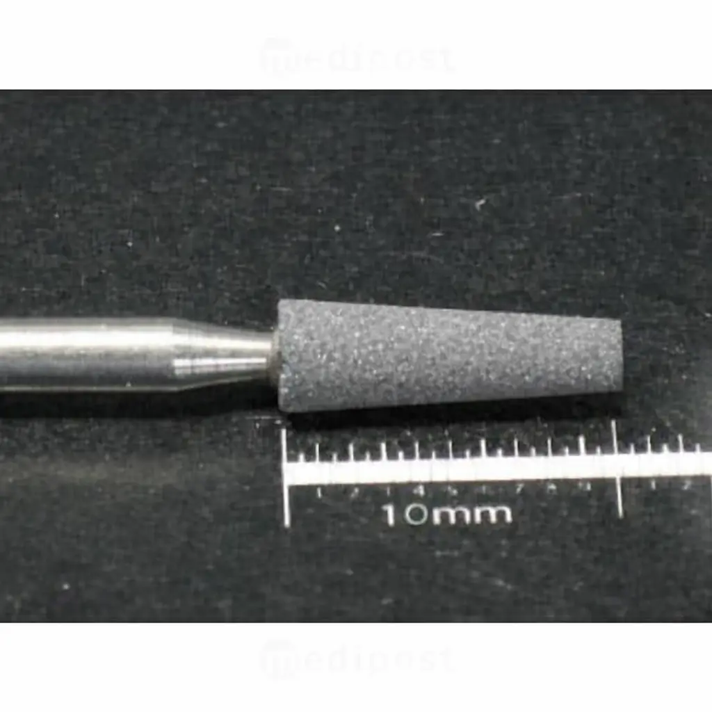 Fraise émeri - allumette longue ø3,3mm- corindon affiné rose