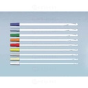 Curette droite flexible à usage gynécologique