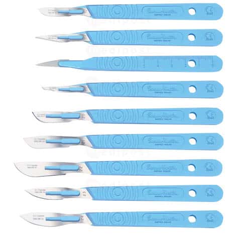 Swann-Morton steriele scalpels voor eenmalig gebruik