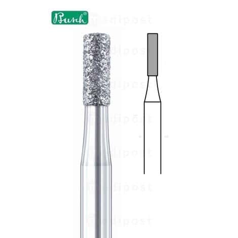 Fraise diamant - cylindre ø 1,4mm - grain moyen