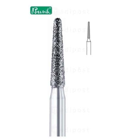 Diamant frees - match ø1.6mm - afgerond einde, medium korrel