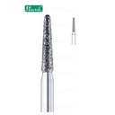 Fraise diamant - allumette ø2,3mm - bout arrondi grain moyen