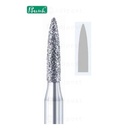 Fraise diamant - flamme ø 1,8mm - grain moyen