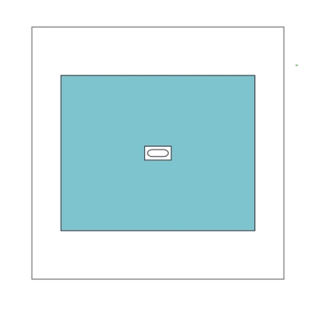 Champ opératoire stérile Surgidrape 90x75cm adhésif, troué ø6cm