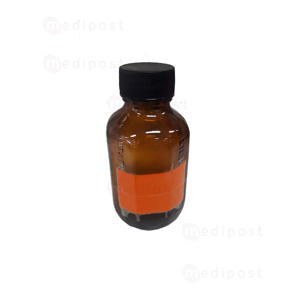 Flacon verre brun avec bouchon 100ml