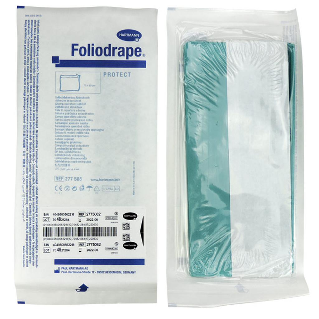 Champ opératoire stérile Foliodrape 75 x 90cm adhésif