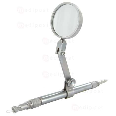 Aimant oculaire métallique avec loupe