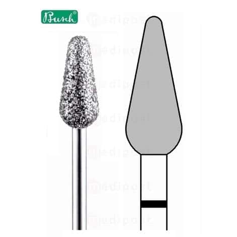 Fraise diamant - flamme ø 5mm - grain super gros
