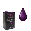 Soak-off vernis semi-permanent mauve paillette
