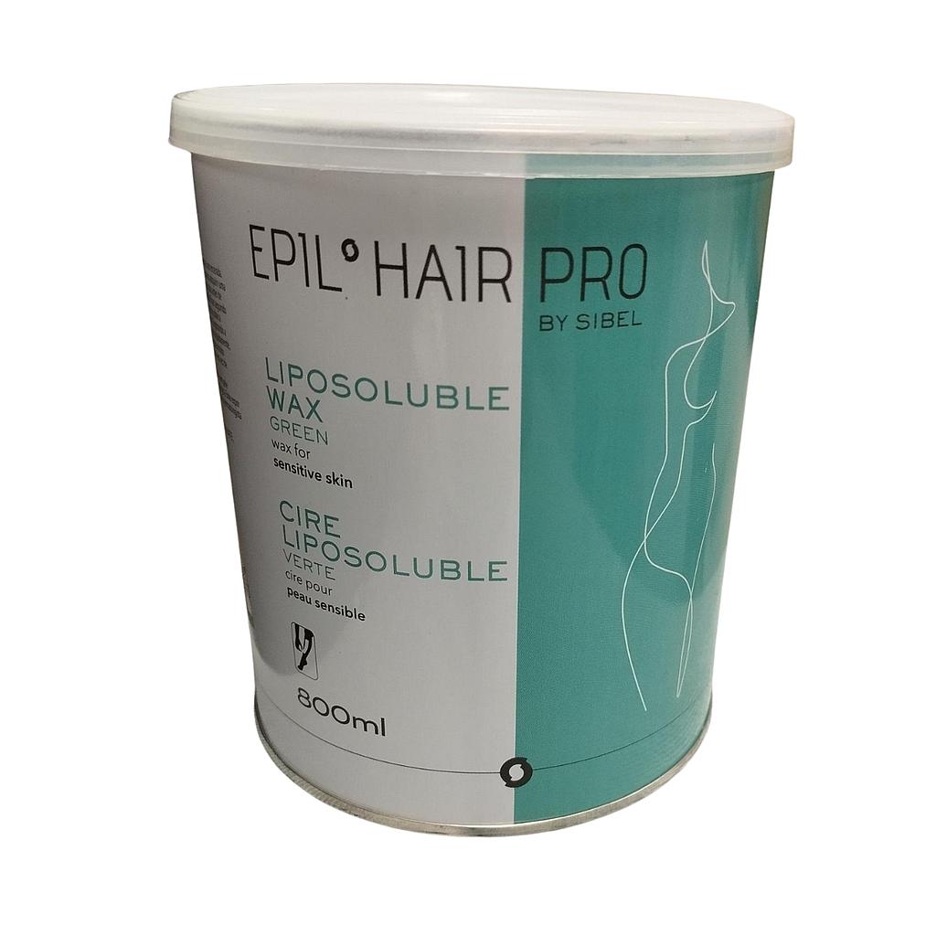 Cire Maxi Pro verte peaux sensibles (Pot 800 ml)