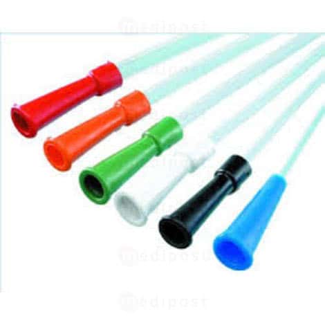 Sonde urinaire vésicale stérile pour femme - longueur 18 cm