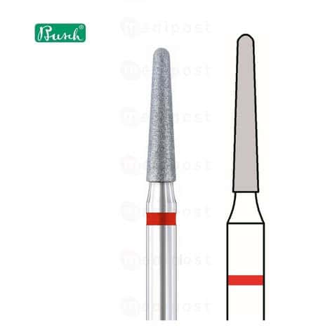 Fraise diamant - allumette ø 1,6mm - grain fin