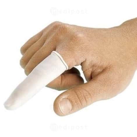 Niet-steriele latex opgerolde medische vingerbedjes, 1 vinger