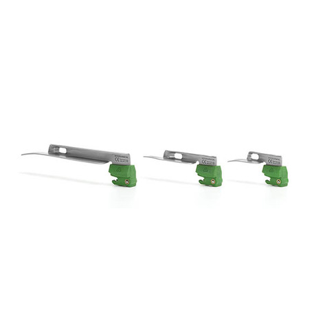 Lame laryngoscope en métal, type Miller, disposable