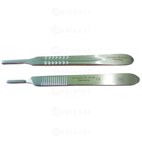 Manche de bistouri n°3 ou n°4 inox